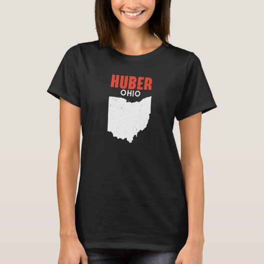 HUBER HEIGHTS Ohio USA State America Travel Ohioan T-shirt (Voorkant)