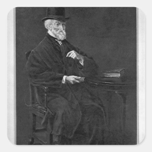 Hubert George de Burgh-Canning Vierkante Sticker (Voorkant)