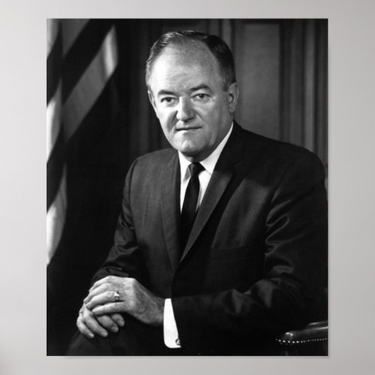 Hubert Humphrey Portrait - Circa 1965 Poster (Voorkant)