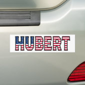 Hubert Name Vorname USA Aufkleber Sticker Auto (Op auto)