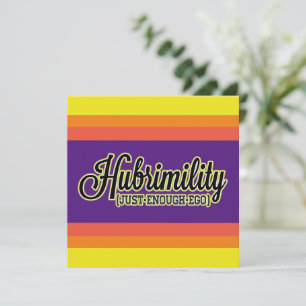Hubrimility Net genoeg Ego Bright Bars GFX Notitiekaartje