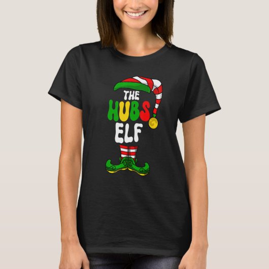 Hubs Elf Pajama Matching Group Kerstfeestdag G T-shirt (Voorkant)