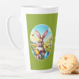 Hübscher Osterhase in Landschaft -  Latte Mok