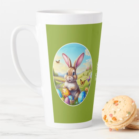 Hübscher Osterhase in Landschaft - Latte Mok (In situ)