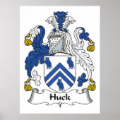 Huck Family Crest Poster (Voorkant)