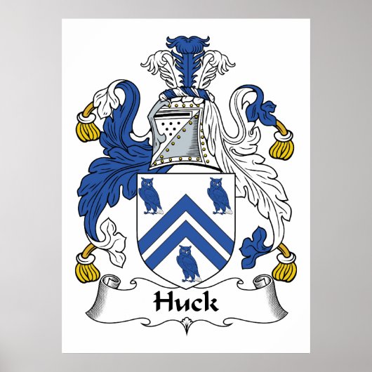 Huck Family Crest Poster (Voorkant)