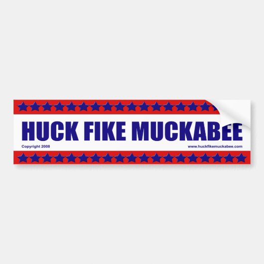 Huck Fike Muckabee Bumpersticker (Voorkant)
