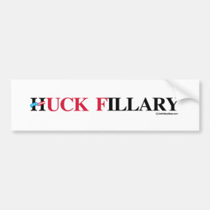 Huck Fillary - Anti-Hillary -.png Bumpersticker