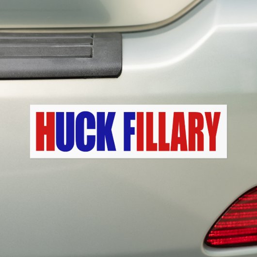 "HUCK FILLARY" BUMPERSTICKER (Op auto)