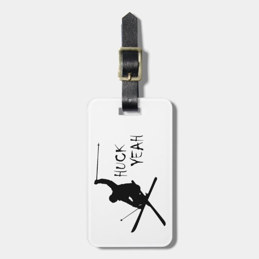 Huck Ja (kiing) Bagagelabel (Voorkant verticaal)