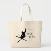 Huck Ja (kiing) Grote Tote Bag (Voorkant)