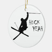 Huck Ja (kiing) Keramisch Ornament (Links)