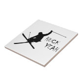 Huck Ja (kiing) Tegeltje (Zijkant)