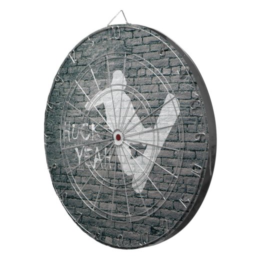 Huck Ja (Snowboarding) Dartbord (Voorkant Rechts)