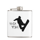 Huck Ja (Snowboarding) Heupfles (Voorkant)