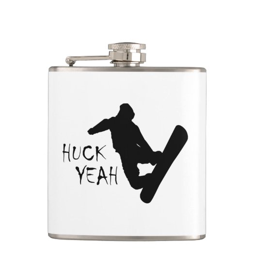 Huck Ja (Snowboarding) Heupfles (Voorkant)