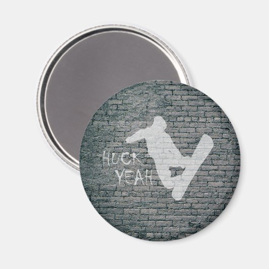 Huck Ja (Snowboarding) Magneet (Voorkant / Achterkant)