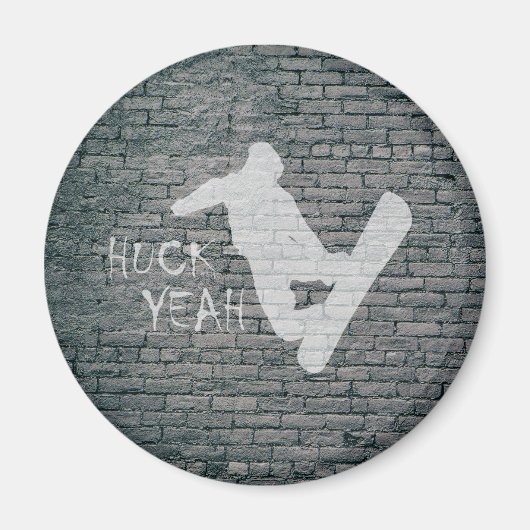 Huck Ja (Snowboarding) Magneet (Voorkant)