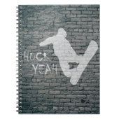 Huck Ja (Snowboarding) Notitieboek (Voorkant)