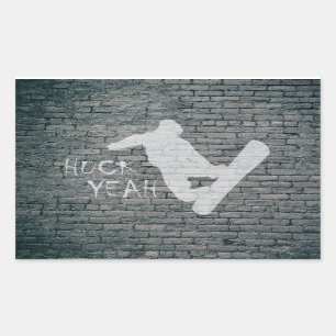 Huck Ja (Snowboarding) Rechthoekige Sticker