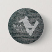 Huck Ja (Snowboarding) Ronde Button 5,7 Cm (Voorkant)