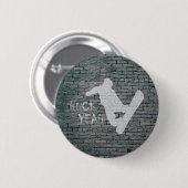 Huck Ja (Snowboarding) Ronde Button 5,7 Cm (Voorkant /achterkant)
