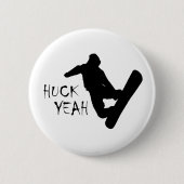 Huck Ja (Snowboarding) Ronde Button 5,7 Cm (Voorkant)