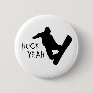 Huck Ja (Snowboarding) Ronde Button 5,7 Cm