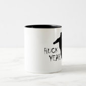 Huck Ja (Snowboarding) Tweekleurige Koffiemok (Center)