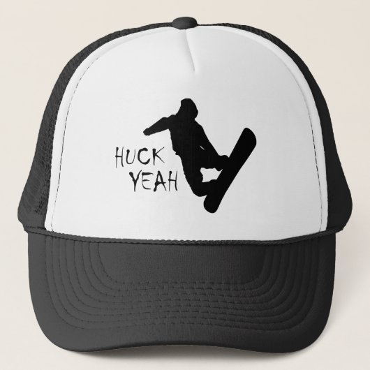 Huck Yeah (Sneeuwenboarden) Trucker Pet (Voorkant)