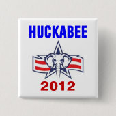 Huckabee 2012 vierkante button 5,1 cm (Voorkant)