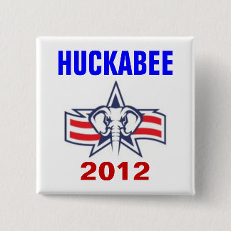 Huckabee 2012 vierkante button 5,1 cm