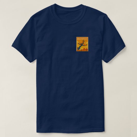 Huckfest T with state flag T-shirt (Design voorkant)