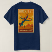 Huckfest T with state flag T-shirt (Design achterkant)