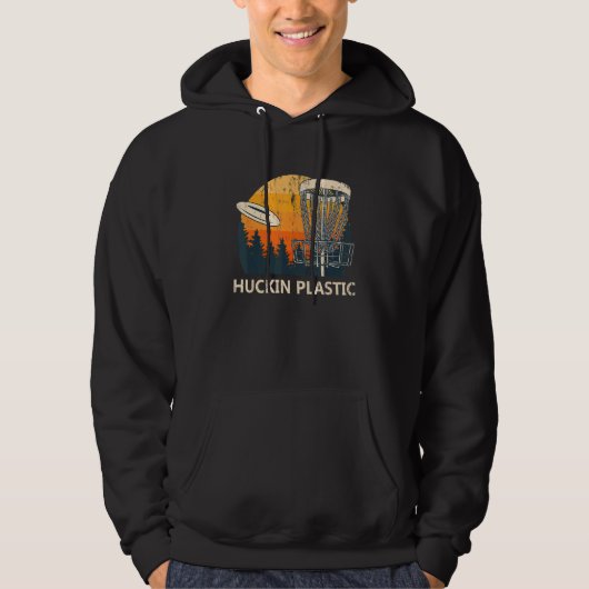 Huckin Plastic Disc Golf Hobby Golfer Pastime Outd Hoodie (Voorkant)
