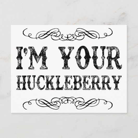 huckleberry briefkaart (Voorkant)