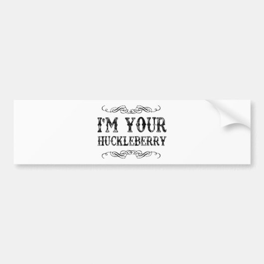 huckleberry bumpersticker (Voorkant)