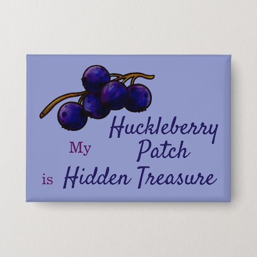 Huckleberry Fruit Verzamelknop Button (Voorkant)