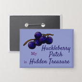 Huckleberry Fruit Verzamelknop Button (Voorkant / Achterkant)