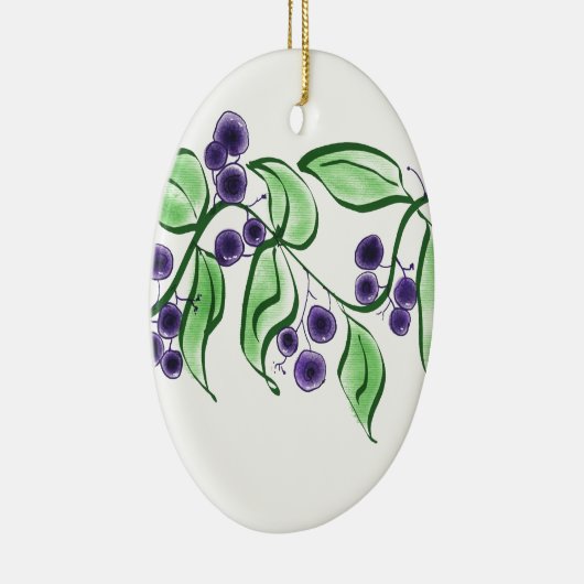 Huckleberry tak keramisch ornament (Rechts)