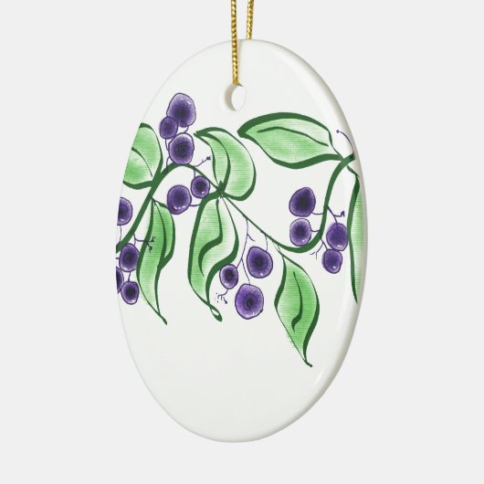 Huckleberry tak keramisch ornament (Links)