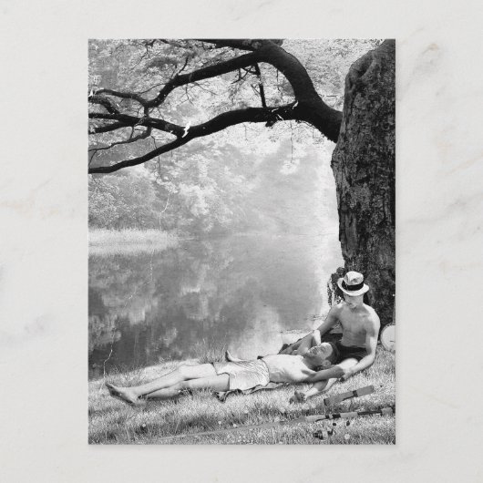 Huckleberry & Tom Briefkaart (Voorkant)