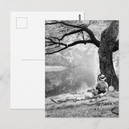 Huckleberry & Tom Briefkaart (Voorkant / Achterkant)