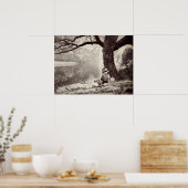 Huckleberry & Tom (Sepia Edition) Poster (Keuken)