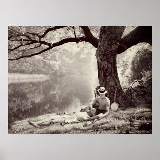 Huckleberry & Tom (Sepia Edition) Poster (Voorkant)