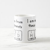 Hud periodieke lijstnaam mok (Center)