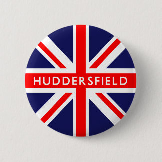 Huddersfield Britse vlag Ronde Button 5,7 Cm