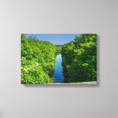 Huddersfield Broad Canal Canvas Afdruk (Voorkant)