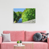 Huddersfield Broad Canal, Whitacre Mill Viaduct Canvas Afdruk (Insitu (Woonkamer))