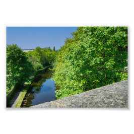 Huddersfield Broad Canal, Whitacre Mill Viaduct Foto Afdruk